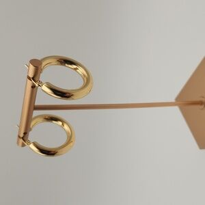 18K Gold Plated Chunky Hoop Earrings – Waterproof, Tarnish-Proof